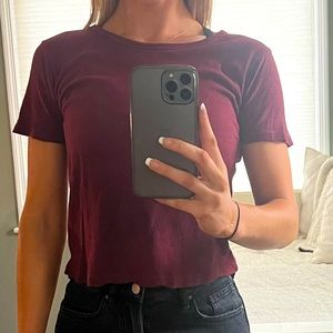 Brandy Melville, 1 size, burgundy/maroon